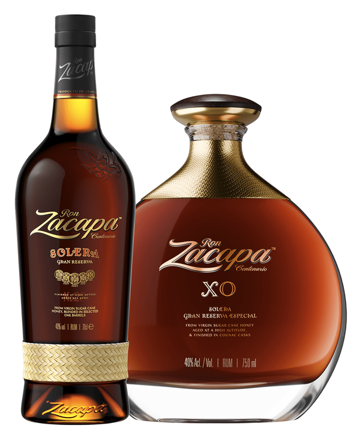 Botellas Ron Zacapa Solera y XO